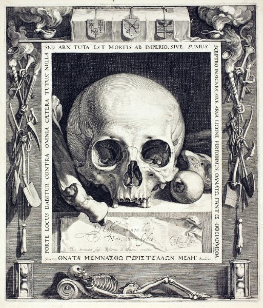 Picture of Death’s Head (1599 – 1604) - Jan Saenredam (Dutch, 1565-1607)