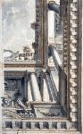 Picture of Design for a Trompe L’Oeil Ceiling with a Loggia - Faustino Trebbi (Italian, 1761-1836)