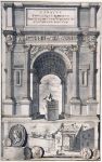 Picture of A Reconstruction of the Arch of Titus (above) and a View of the Ruins (below) (before 1704) - Jan Goeree (Dutch, 1670-1731)