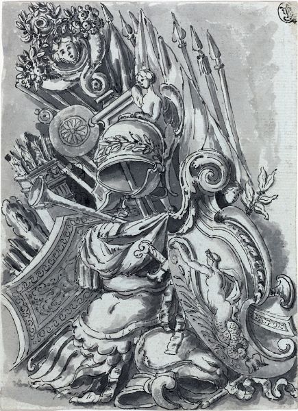 Picture of A Trophy of Arms - Jean Lepautre (French, 1618-1682)