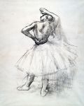 Picture of Danseuse debout, le bras droit levé (Standing dancer, right arm raised) (1980) - Edgar Degas (French, 1834-1917)