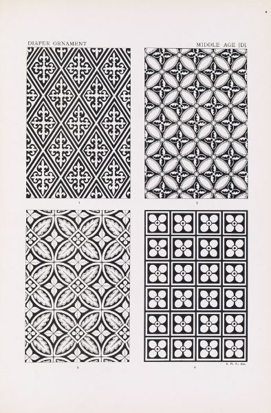 Picture of Outlines of ornament in the leading styles Pl.36 (1881) - George Ashdown Audsley (Scottish, 1838-1925)