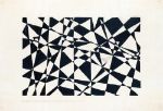 Picture of [Design for unidentified floor, black Belgian marble and royal grey.] [Drawing with abstract pattern (1910) - Winold Reiss (American, 1886-1953)