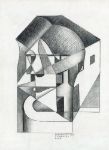 Picture of Architectonic Absolute; Head and Houses (Futurista Roma) (1920) - Enrico Prampolini (Italian, 1894-1956)