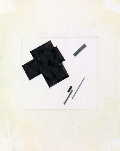 Picture of Untitled (Suprematist Composition) (1919) - Kazimir Malevich (Russian, 1879 – 1935)