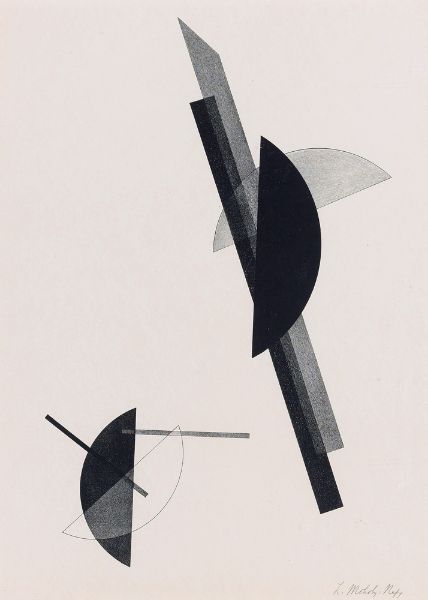 Picture of Kestnermappe; Komposition (One Plate) (Passuth 125) (1922-23) - László Moholy-Nagy (Hungarian, 1895 - 1946)