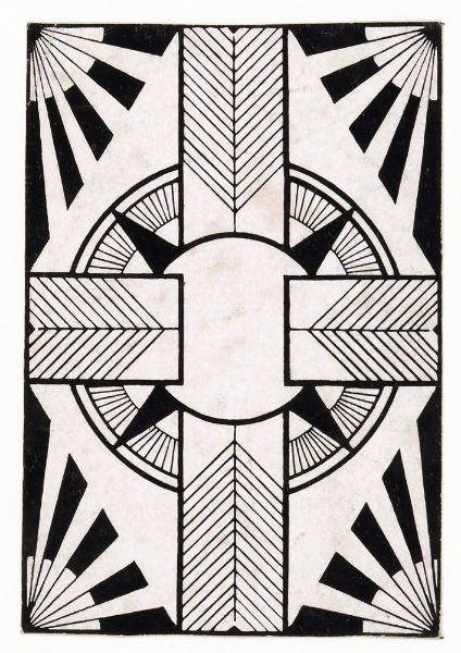 Picture of Ornament met cirkel en kruis (1905) - Samuel Jessurun de Mesquita (Dutch, 1868 – 1944)