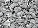 Picture of Black and white pattern with wavy lines