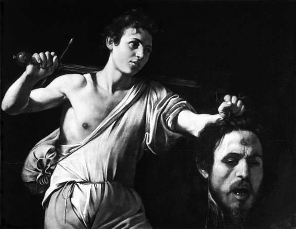 Picture of David with the Head of Goliath (1600-1601) - Caravaggio (Italian, 1571-1610)