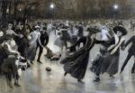 Picture of Party On The Ice (1909) - Wilhelm Gause (German, 1853–1916)