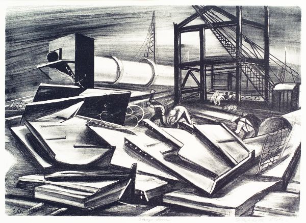 Picture of Scrap iron (1935 - 1940) - Elizabeth Olds (American, 1896 – 1991)