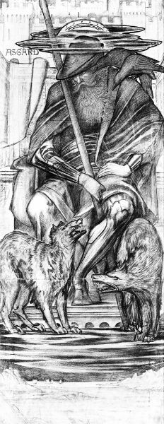 Picture of Odin (1883-84) - Sir Edward Coley Burne-Jones (English, 1833 – 1898)