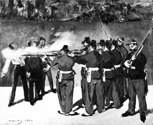 Picture of The Execution Of Emperor Maximilian (1867) - Édouard Manet (French, 1832-1883)