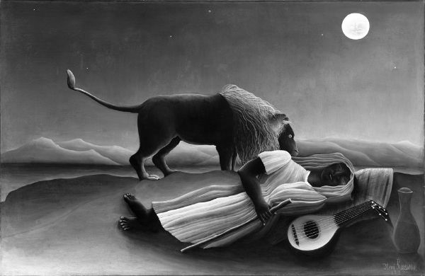 Picture of The Sleeping Gypsy (1897) - Henri Rousseau (French, 1844-1910)