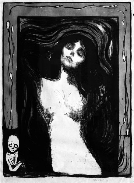 Picture of Madonna (1895) - Edvard Munch (Norwegian, 1863 - 1944)