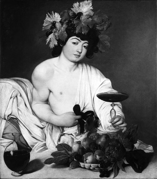 Picture of Bacchus (circa 1598) - Caravaggio (Italian, 1571-1610)