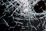 Picture of Close up of broken glass